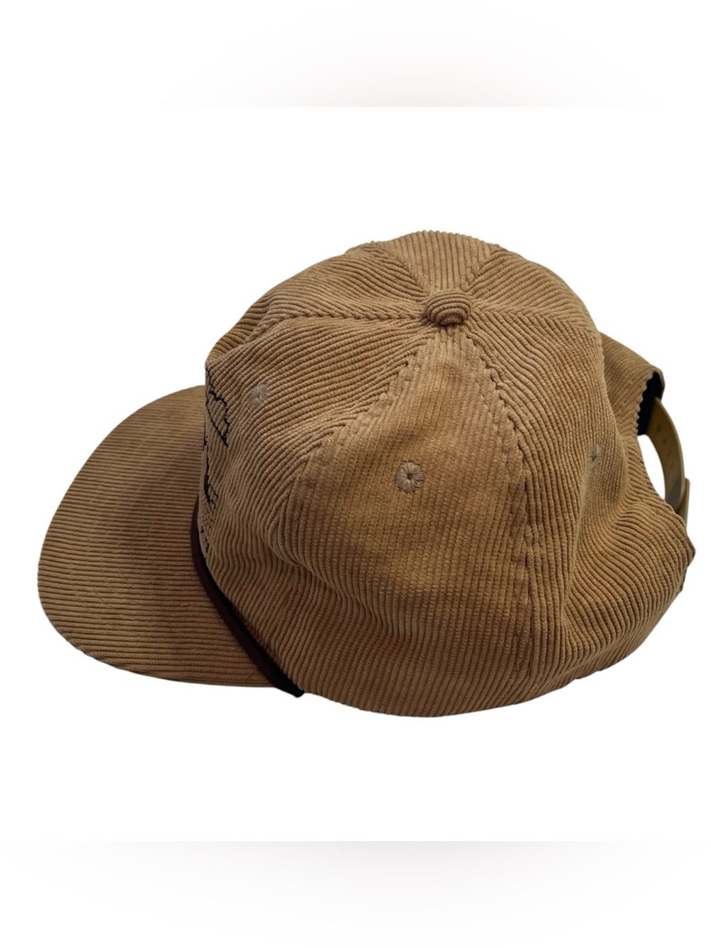 Tan Corduroy Rope Snap Back Hat 10 Barrel Brewing Bend Oregon - Picture 5 of 6